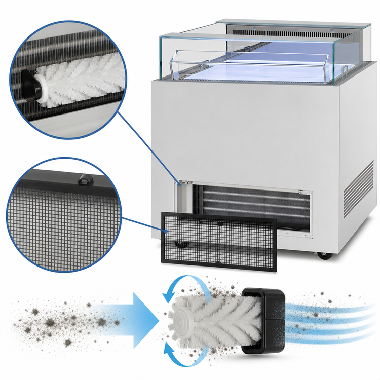 Product image #3 for Turbo Air 30-1/4-Inch Open Display Sandwich & Cheese Merchandiser with Self-Contained Refrigeration