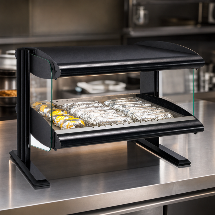 Product image #3 for 36-Inch Horizontal Countertop Heated Food Merchandiser with LED Lighting