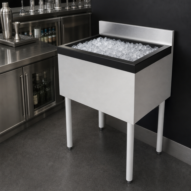 Product image #3 for Perlick Tobin Ellis Signature 42-Inch Modular Bar Ice Chest with 92-Lb Capacity and 6-Inch Backsplash