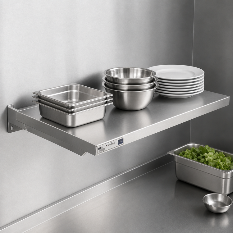 Product image #3 for New Age Solid Aluminum Cantilever Shelf, 42-Inch W x 18-Inch D