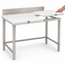 Thumbnail image #3 for Eagle Group 36 Inch x 24 Inch Poly Top Cutting Table with 4-1/2 Inch Stainless Steel Backsplash