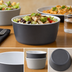 Thumbnail image #3 for American Metalcraft Unity Collection 24 oz Graphite Round Tapered Melamine Bowl