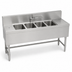 Thumbnail image #3 for Spec-Bar Four-Compartment Underbar Sink Unit with Right Drainboard, 72