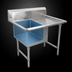 Thumbnail image #3 for John Boos B Series Floor Model 1-Compartment Sink with Right-Hand Drainboard and 10-Inch Backsplash