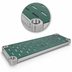 Thumbnail image #3 for Quik-Set Solid Shelf with Louvered Top, 48 x 18 Inches, 16 Gauge Galvanized Steel, Green Epoxy Finish