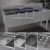 Thumbnail image #3 for Glastender Four-Compartment Stainless Steel Underbar Sink Unit with Right Drainboard, 60 Inch Wide