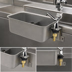 Thumbnail image #3 for Krowne 16-153L Front-Mount Stainless Steel Dipper Well with 1/2 Inch NPT Inlet and 1 Inch Drain