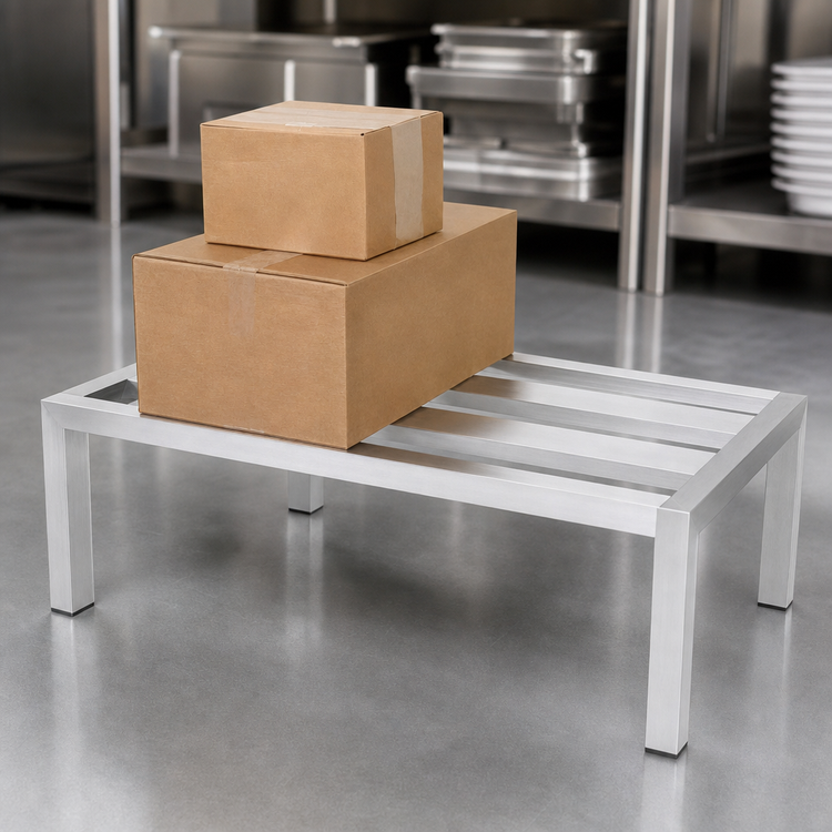 Product image #3 for Channel Manufacturing Heavy-Duty Aluminum E-Channel Dunnage Rack, 24 x 24 x 12 Inches, 3,000 lb. Distributed Weight Capacity