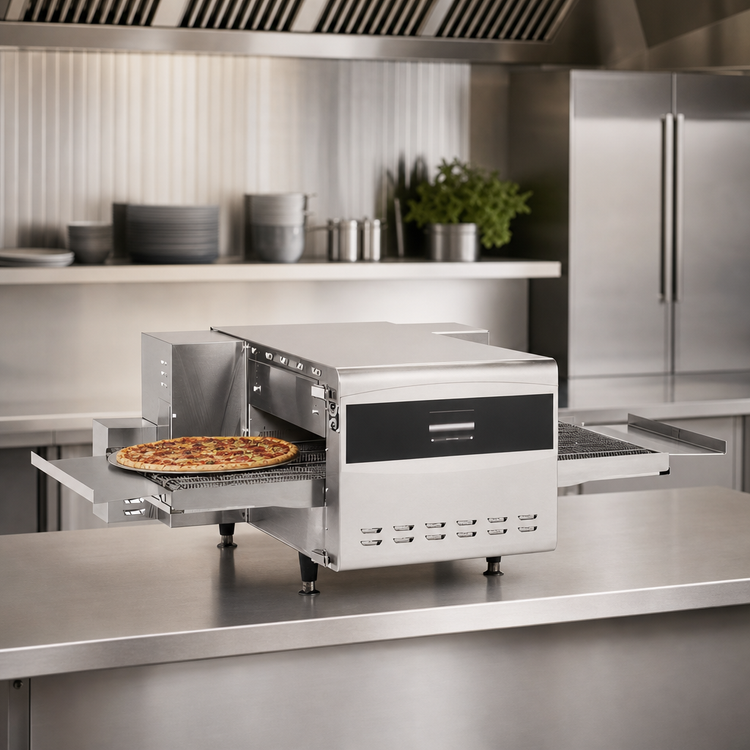 Product image #4 for Ovention C2000-SB Ventless Countertop Precision Impingement Conveyor Oven with 20-Inch 50/50 Split Belt