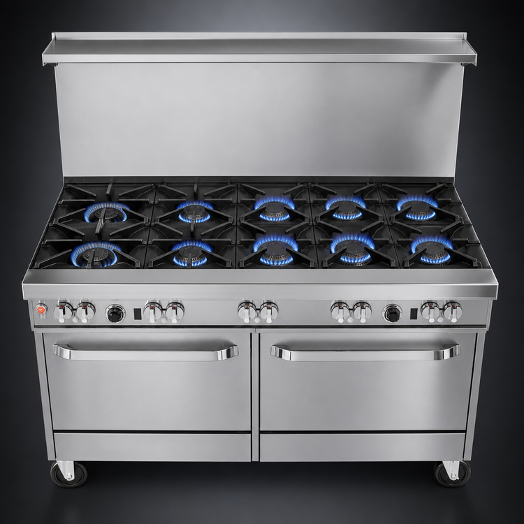 Product image #3 for Southbend Ultimate 60-Inch Commercial Gas Range with 9 Burners, Convection Oven and Cabinet Base