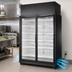 Thumbnail image #3 for True TRM2L Low Temp Two-Section Glass Door Freezer Merchandiser, Self-Contained, Black Exterior/White Interior