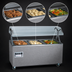 Thumbnail image #3 for 2-Series Affordable Portable Deluxe 3-Well Mobile Hot Food Station with Buffet-Style Breath Guard and Enclosed Base