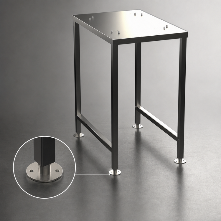 Product image #2 for Alto-Shaam CTX Stainless Steel Equipment Stand with Seismic Feet and Lower Shelf