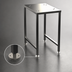 Thumbnail image #2 for Alto-Shaam CTX Stainless Steel Equipment Stand with Seismic Feet and Lower Shelf