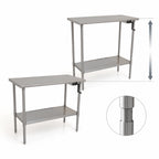 Thumbnail image #3 for Eagle Group AdjusTable T3060SE-HA Height- Stainless Steel Work Table, 60W x 30D, 32–40H, 14-Gauge Top, Undershelf