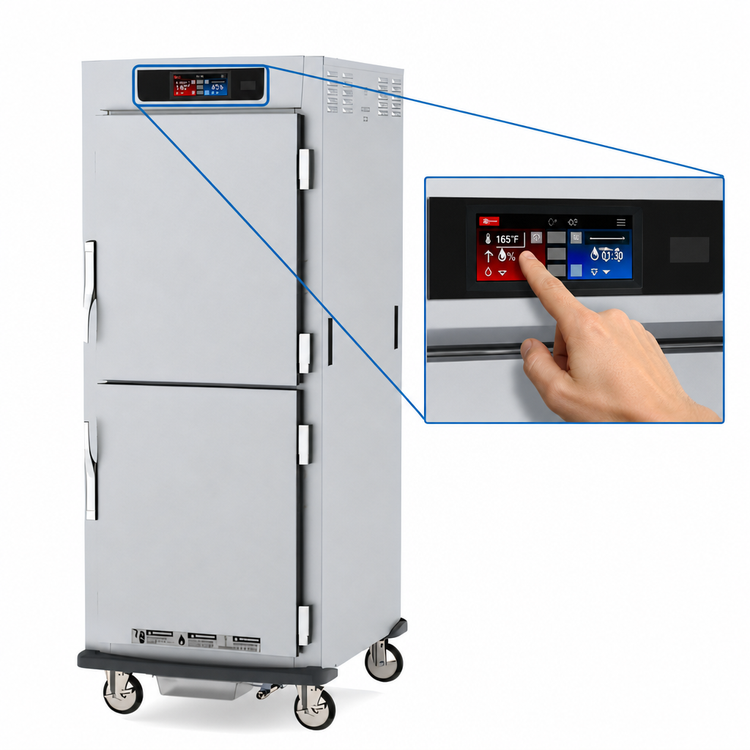 Product image #3 for Metro C5 9 Series Controlled Humidity Full-Height Pass-Thru Heated Holding and Proofing Cabinet, Solid Dutch Doors