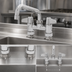 Thumbnail image #3 for equip 4-Inch Centers Deck-Mount Manual Faucet with 8-Inch Swing Nozzle