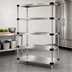 Thumbnail image #3 for Quantum 5-Shelf Solid Stainless Steel Stationary Shelving Starter Kit, 48W x 24D x 74H