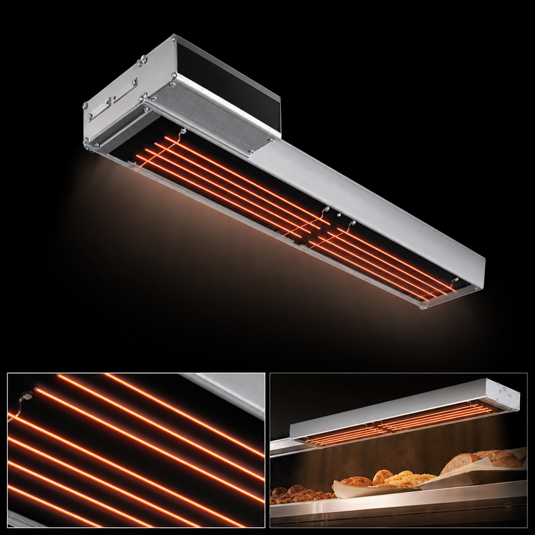 Product image #3 for Hatco Glo-Ray Infrablack 24-Inch Single Unlighted Strip Heater