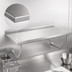 Thumbnail image #3 for Advance Tabco 14-Gauge 304 Stainless Steel Wall-Mounted Work Table with 1-1/2-Inch Rear Backsplash, 36 x 24 Inches