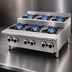 Thumbnail image #3 for Comstock-Castle 36-Inch Stainless Steel Countertop Step-Up Gas Hotplate with 6 Cast Iron Burners