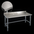 Thumbnail image #3 for Eagle Deluxe Series 108 x 36-Inch 300 Series Stainless Steel Work Table with 4-1/2-Inch Backsplash and Galvanized Tubular Base