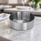 Thumbnail image #3 for American Metalcraft SMB6 29 oz. Satin Finish Stainless Steel Round Bowl, 6" Diameter x 2" High Case of 16
