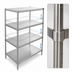 Thumbnail image #3 for John Boos 54 x 24 x 60-Inch Stationary Stainless Steel Dry Storage Shelving Unit with 3 Adjustable Shelves