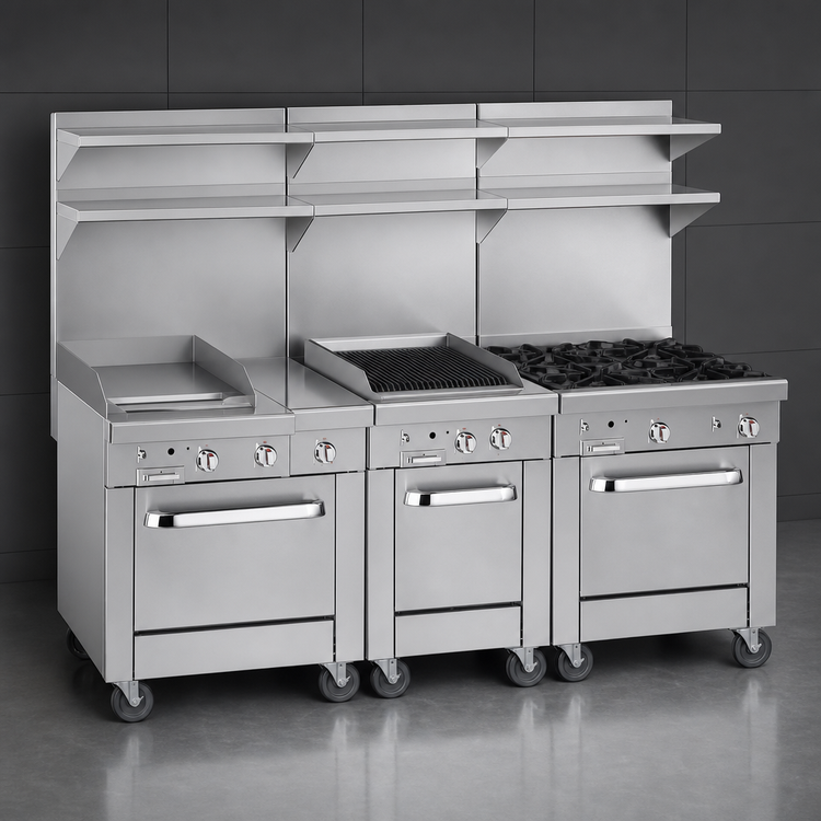 Product image #3 for Southbend Platinum 32-Inch Modular Heavy Duty Gas Range with 16-Inch Griddle and 16-Inch Charbroiler