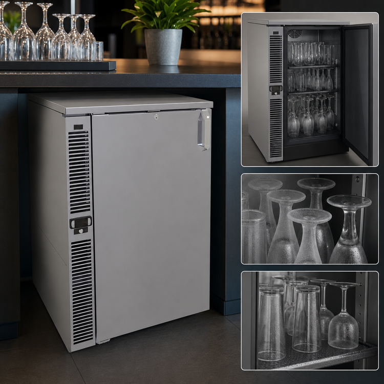 Product image #3 for Glastender F1SB24 Side-Serviced Glass Froster, One Zone, 24 Inch Wide, Self-Contained R290