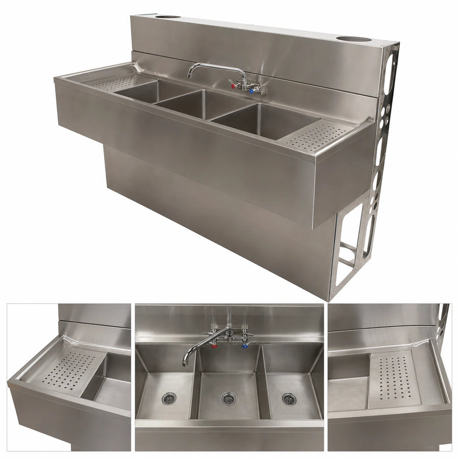 Three-Compartment Sink