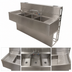 Thumbnail image #4 for Slim-Line Three-Compartment Underbar Sink with Dual Drainboards, 60-Inch Wide