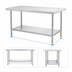 Thumbnail image #3 for Advance Tabco 54 x 18-Inch Stainless Steel Undershelf for 60 x 24-Inch Work Tables