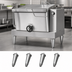 Thumbnail image #3 for Hoshizaki 4-Inch Stainless Steel Leg Package for Braising Pans and Tilt Skillets