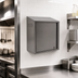 Thumbnail image #3 for Eagle Group Wall-Mounted Stainless Steel Chemical Storage Cabinet with Right-Hinged Locking Door, 24 x 15 x 28 Inches