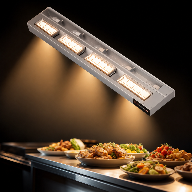 Product image #3 for Hatco Ultra-Glo 24-Inch Lighted Double Ceramic Infrared Strip Heater