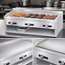 Thumbnail image #3 for Comstock-Castle 36-Inch Countertop Gas Griddle with Deep Frame, Smooth Steel Plate, and Manual Controls