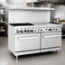 Thumbnail image #4 for CookRite 60-Inch Propane Gas Combination Range with 4 Open Burners, 36-Inch Right Griddle, and 2 Ovens