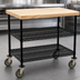 Thumbnail image #3 for QuadTruss 3-Tier Maple Top Demo Cart with 1-3/4 Inch Hardwood Maple Top, 60 x 24 x 34 Inch, Black Epoxy Finish