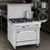 Thumbnail image #3 for Ultimate 36-Inch Commercial Gas Restaurant Range with 6 Open Burners and Convection Oven