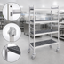 Thumbnail image #3 for Fermostock 4-Tier Mobile Perforated Polymer Shelving Unit, 31