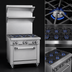 Thumbnail image #3 for Southbend Platinum Heavy Duty 48-Inch Natural Gas Modular Sectional Range with 4 Open Burners and 4 Step-Up Rear Burners