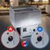 Thumbnail image #3 for Atlas Metal RM-HP-2 Dual Temperature 2-Pan Drop-In Hot/Cold Food Well with Remote Refrigeration