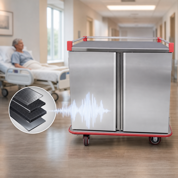 Product image #3 for Carter-Hoffmann Performance Series 32-Tray Two-Door Stainless Steel Patient Tray Cart