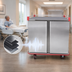 Thumbnail image #3 for Carter-Hoffmann Performance Series 32-Tray Two-Door Stainless Steel Patient Tray Cart