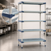 Thumbnail image #3 for MetroMax 4 5-Shelf Open Grid Starter Polymer Shelving Unit, 24 x 24 x 74 Inches