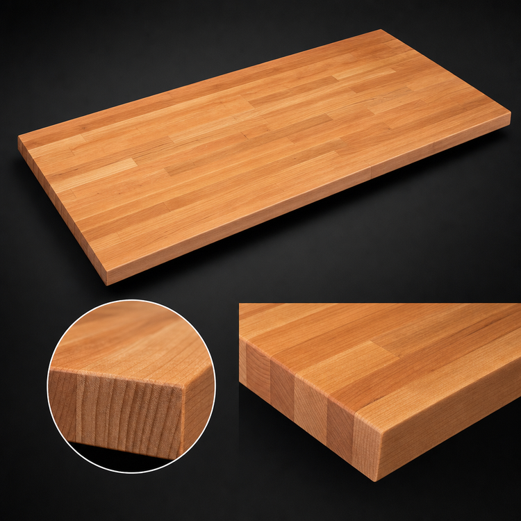 Product image #3 for Boos Block American Cherry Blended Edge Grain Wood Kitchen Countertop with Penetrating Oil Finish, 84 x 25 x 1-1/2 Inches