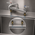 Thumbnail image #3 for T&S Brass B-1120-XS Deck-Mount Workboard Faucet with 8-Inch Centers and 6-Inch Swing Nozzle