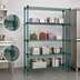 Thumbnail image #3 for EagleGard Quad-Adjust 4-Tier Stationary Wire Shelving Starter Unit, 72 x 18 x 74 Inches