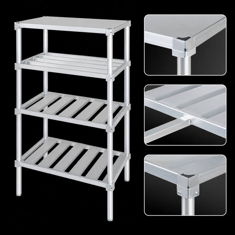 Product image #3 for Channel Manufacturing BA2048 48" x 20" Aluminum T-Bar Adjustable Shelf
